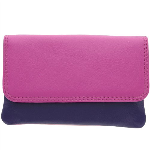 Visconti Colección Rainbow Tahiti Monedero de Cuero RB99 Baya Multi