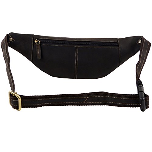 Visconti. Hombre Aceite Cuero Riñonera - Aceite Bronceado