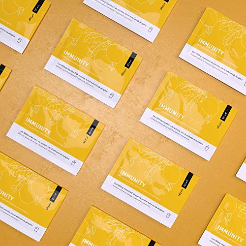 Vit2go IMMUNITY (30 sobres) - Refuerzo con vitaminas (A, B, C, D y K), Zinc y extracto de jengibre. La vitamina C y el zinc contribuyen a la función normal del sistema inmunológico