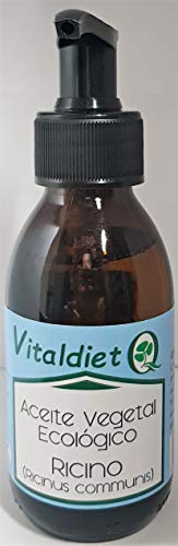 Vitaldiet - Aceite de ricino bio (cejas y pestañas, vegano) 125 ml
