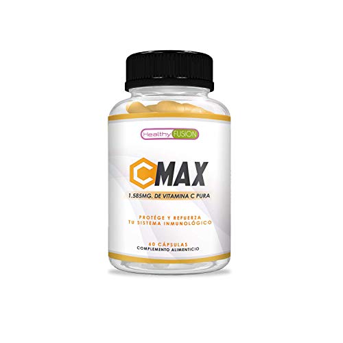 Vitamina C 1.585mg para proteger y reforzar el sistema inmunológico | Vitamina C pura microencapsulada | Mantiene las defensas fuertes | Protege las células del daño oxidativo | 60 cápsulas