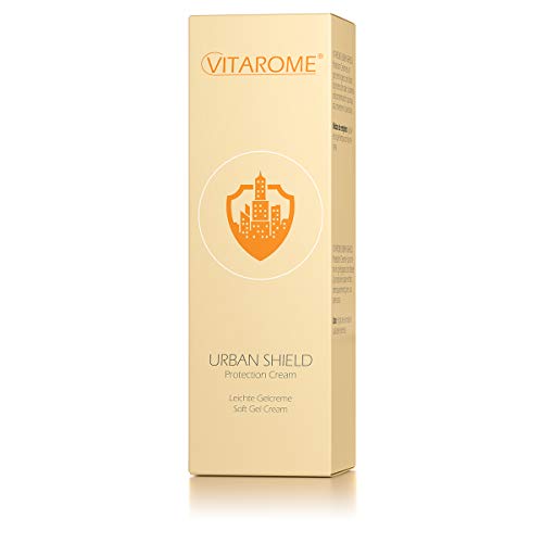Vitarome - Crema protectora para el sol y la contaminación URBAN SHIELD con extracto de papaya, ácido hialurónico y resveratrol, sin parabenos, 50 ml
