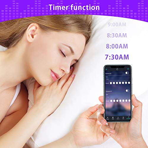 VITCOCO 5M Tira LED Bluetooth, LED Strip 5050 RGB de Impermeable Flexibles Multicolor 300 LEDs Strip Con Mando a Distancia y Adaptador Corriente Para TV/Fiestas