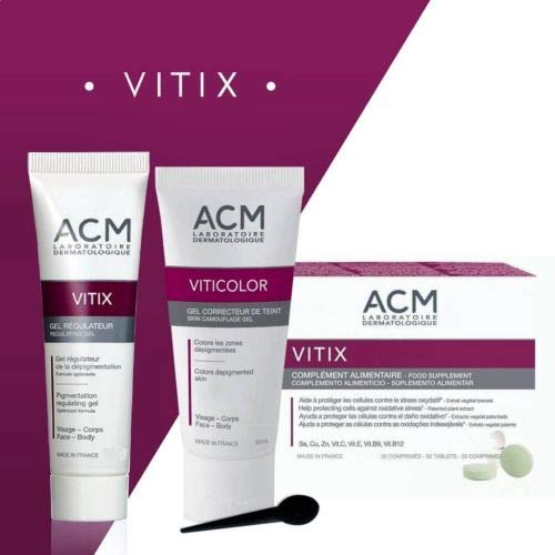 VITIX GEL REPIGMENTATION of VITILIGINOUS SKIN 50 ml. SHIP WORLDWIDE BY CIRCLE SHOP by ACM VITIX