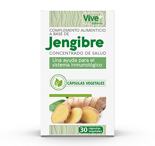 Vive+ Advance Jengibre, Suplemento Alimenticio - 3 Paquetes de 30 Cápsulas