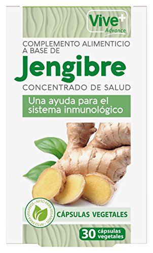 Vive+ Advance Jengibre, Suplemento Alimenticio - 3 Paquetes de 30 Cápsulas