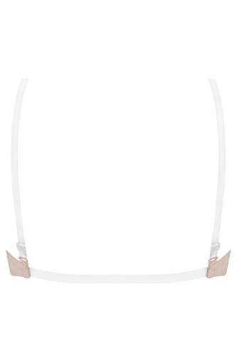 Vivisence Eve 1012 Sujetador Push-Up con Tirantes Y Espalda De Silicona para Mujeres Liso con Aros - Hecho En La UE, Beige,90B