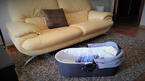 Vizaro ONYX 2020 Dúo 2 en 1 - Cochecito Bebé GAMA ALTA - MARCA ESPAÑOLA - Ligero y funcional - Garantía 3 Años - Textil NEGRO Chasis BLANCO