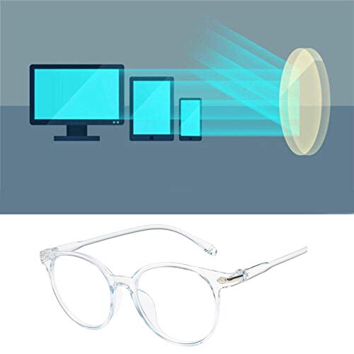 VJK Gafas ordenador gaming pc uv luz filtro proteccion azul Gafas Luz Azul, Gafas Antifatiga, Gafas Anti-luz Azul, Blue Light Blocking Glasses, mujer hombre para antifatiga