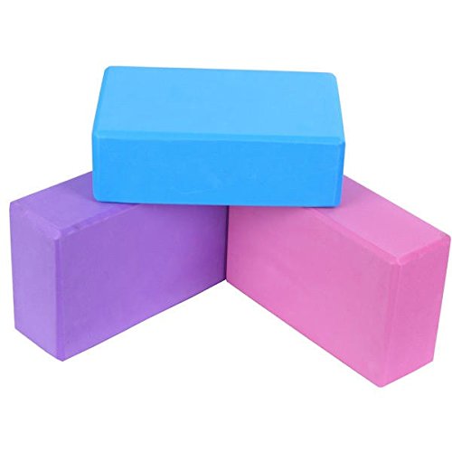 VLFit Juego de 2 Espuma EVA Bloques de Yoga (PÚRPURA)