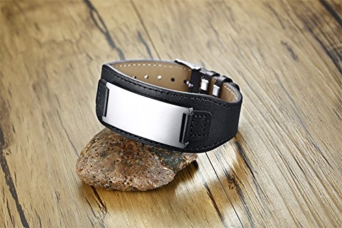 VNOX Acero Inoxidable para mi Hijo/Padre,Novio/Esposo Valor para el Hombre Pulsera Regalo de Cumpleaños para el Hijo Novio/Esposo/Padre