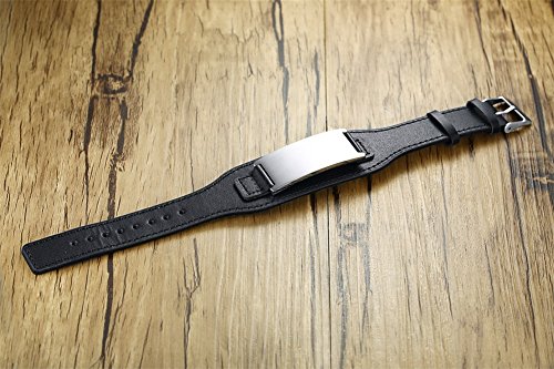 VNOX Acero Inoxidable para mi Hijo/Padre,Novio/Esposo Valor para el Hombre Pulsera Regalo de Cumpleaños para el Hijo Novio/Esposo/Padre