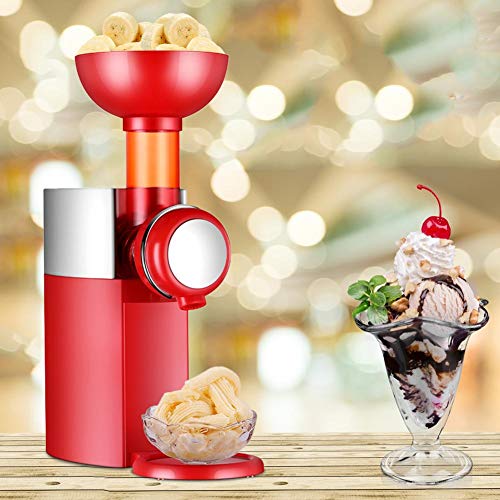 vogueyouth Máquina para Hacer Helados, Máquina para Hacer Helados de Frutas, Máquina para Hacer Helados de Bricolaje fácil de Limpiar para plátano, piña, Kiwi, Bayas, Mango, melocotón, Chocolate