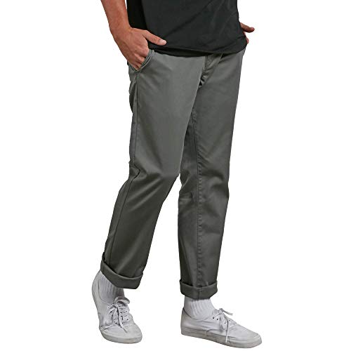 Volcom Men's Frickin Modern Fit Stretch Chino Pant Pantalones de Tiempo Libre, Dusty Green, 28W x 30L para Hombre