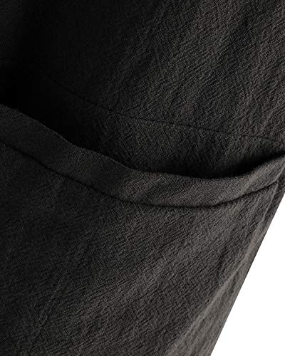 VONDA - Mono de verano sin mangas, corto con cuello en V, para mujer Negro B-negro S