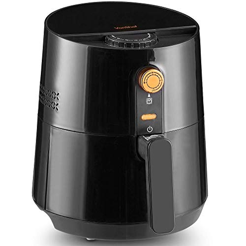 VonShef Freidora sin Aceite de Aire Caliente 2,5 L y 1300 W – Cocina Bajo en Grasa y Saludable, Control de Temperatura Ajustable