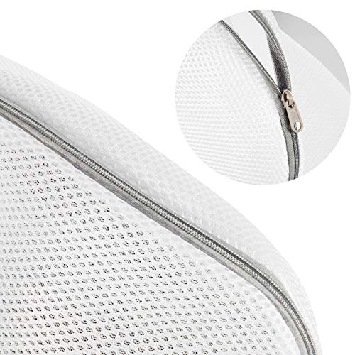 Vordas Welecoco Saco Lavadora para Zapatos,2 Bolsa para Colada Bolsas de Lavado con Cremallera Bolsa Zapatos Lavadora de Bolsas de Lavandería Bolsa de Zapatos Especial(42 * 24cm)