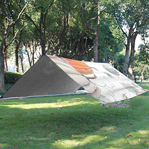VORMOR Manta de Picnic,Calabazas de Acuarela Receta de diseño de Halloween de Acción de Gracias,Mantas de Playa al Aire Libre Impermeable Impermeable Estera para Acampada