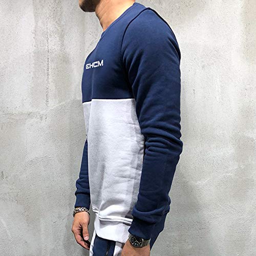 VPASS Jersey para Hombre Sudaderas con Capucha Impresas Unisex con Bolsillos Jersey de Punto suéter Impreso Arte Suéter Básica con Bolsillo Ajustado para Hombre Jersey de Punto de Manga Larga