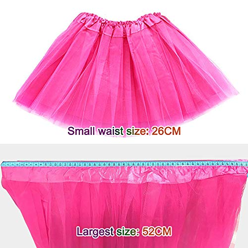 VSTON 80s Disfraz de Disfraces para Mujeres niñas Adultos 80 Vestidos para Mujeres, Accesorios de Fiesta, neón con Faldas tutú relámpago Aros Venda Malla Guantes Cuentas Collar 1980 Fiesta Disfraz