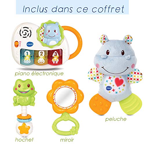 VTech Coffret Naissance - Éveil Des Sens (Bleu) - Juegos educativos (Azul, Niño/niña, Francés, AAA, 400 mm, 70 mm) , color/modelo surtido