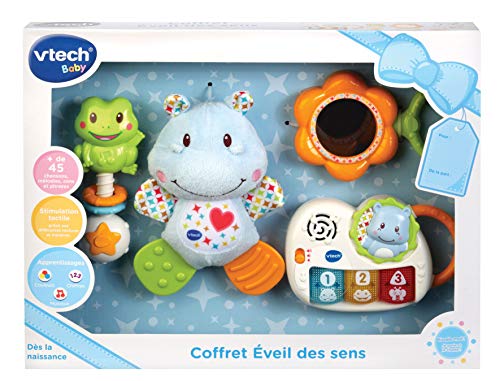 VTech Coffret Naissance - Éveil Des Sens (Bleu) - Juegos educativos (Azul, Niño/niña, Francés, AAA, 400 mm, 70 mm) , color/modelo surtido