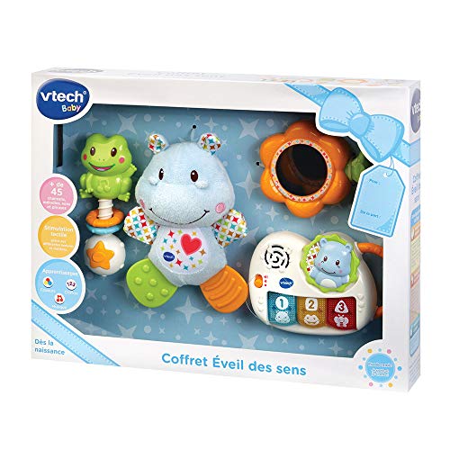 VTech Coffret Naissance - Éveil Des Sens (Bleu) - Juegos educativos (Azul, Niño/niña, Francés, AAA, 400 mm, 70 mm) , color/modelo surtido