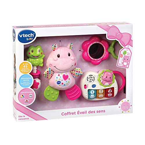 VTech Coffret Naissance - Éveil Des Sens (Rose) - Juegos educativos (Rosa, Niño/niña, Francés, AAA, 400 mm, 70 mm) , color/modelo surtido