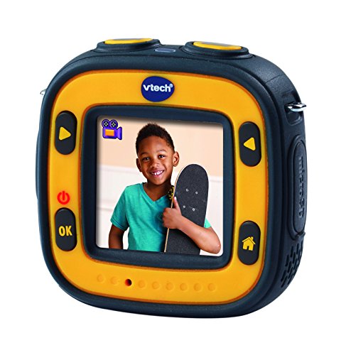 VTech- Kidizoom Action CAM Cámara de Fotos y Vídeos, Color Negro/Amarillo, 28.7 x 20.1 x 8.1 (3480-170722)