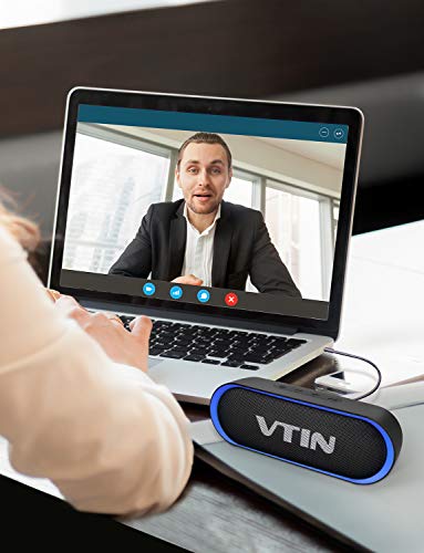 VTIN R4 Altavoz Bluetooth 12W, Altavoz Portatil Bluetooth 5.0, 24H de Reproducción, Altavoz Exterior con Micrófono, AUX/TF, para Móvil, Tabletas, MP3, Fiestas, Viajes