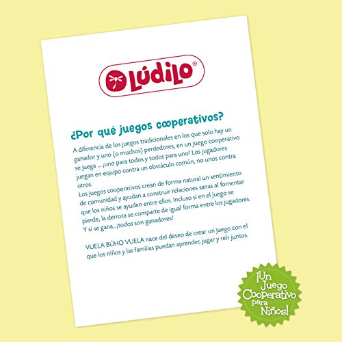 ¡Vuela Búho Vuela! Juego de mesa para niños cooperativo, Juego ecológico totalmente reciclable