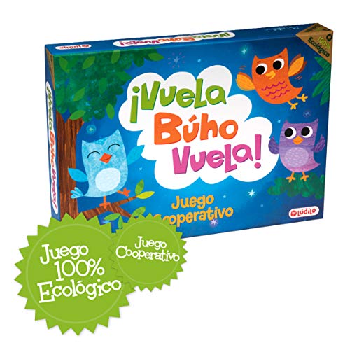 ¡Vuela Búho Vuela! Juego de mesa para niños cooperativo, Juego ecológico totalmente reciclable
