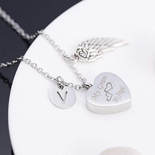 VVHN Joyas de cremación de Cenizas urnas Collar conmemorativo Recuerdos de Ceniza
