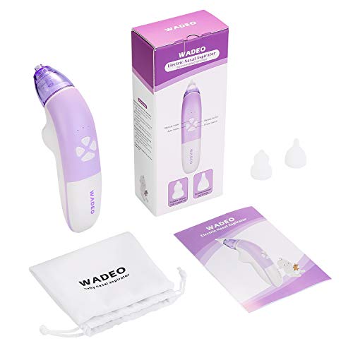 WADEO Aspirador Nasal Bebes Electrico Seguro Limpiar Nariz Bebe Limpiador de Nariz Mocos Eléctrico para Recién Nacidos y Niños