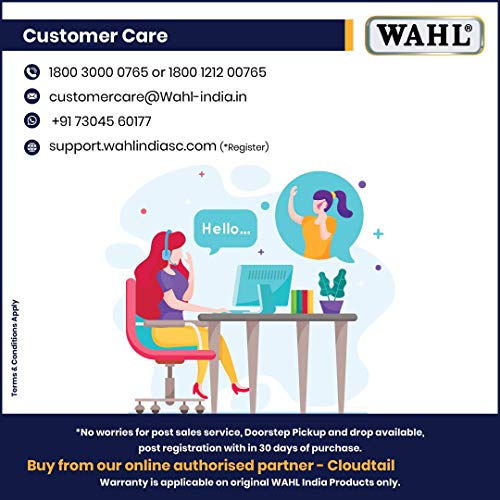 Wahl ProLithium Beret - Cortapelos, color gris, batería