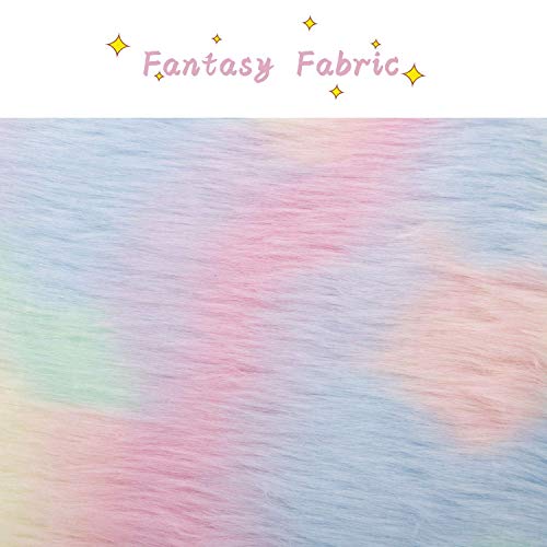 Wahson Silla de Escritorio Infantil Pelusa de color, Silla de Felpa Suave para Niños Giratorio 360 °Altura Ajustable