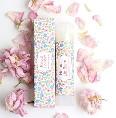 Wakehurst - Etiquetas para bálsamo labial natural, para contenedores de cosméticos hechos a mano, 5 hojas (25 unidades)