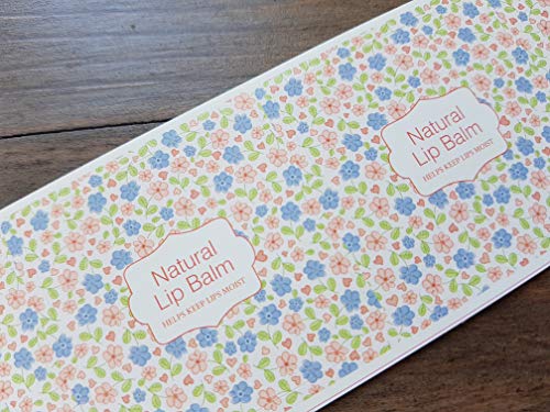 Wakehurst - Etiquetas para bálsamo labial natural, para contenedores de cosméticos hechos a mano, 5 hojas (25 unidades)