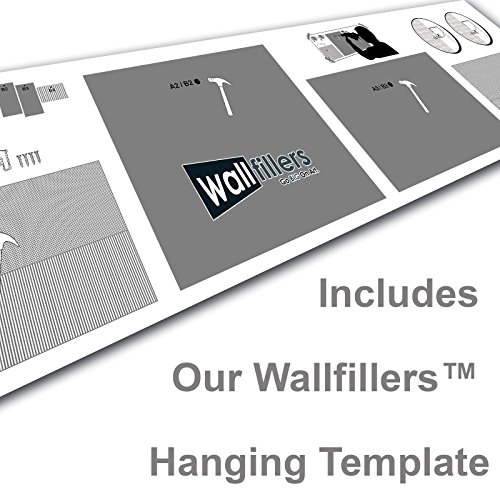 Wallfillers Extra Grande Banksy Lienzo (130 cm), diseño del Chica del Globo de Graffiti 4050