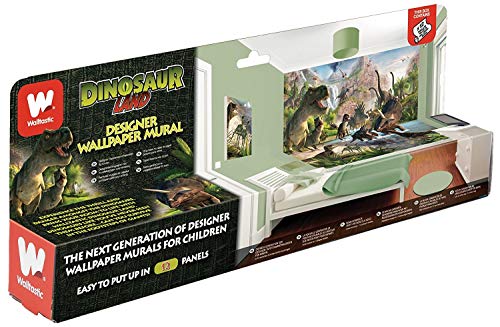 Walltastic, Mural, la Tierra de los Dinosaurios, Multicolor, 243 cm x 304 cm