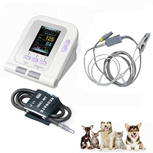 WANG Controlar la presión de Veterinaria - Veterinaria Digital Monitor de la presión Arterial NIBP Cuff para Perro/Gato/Mascotas