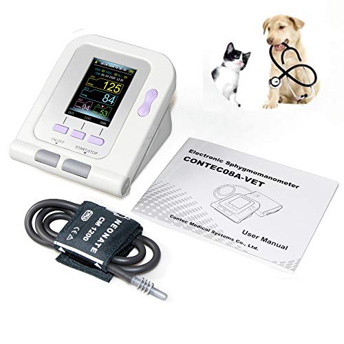 WANG Controlar la presión de Veterinaria - Veterinaria Digital Monitor de la presión Arterial NIBP Cuff para Perro/Gato/Mascotas