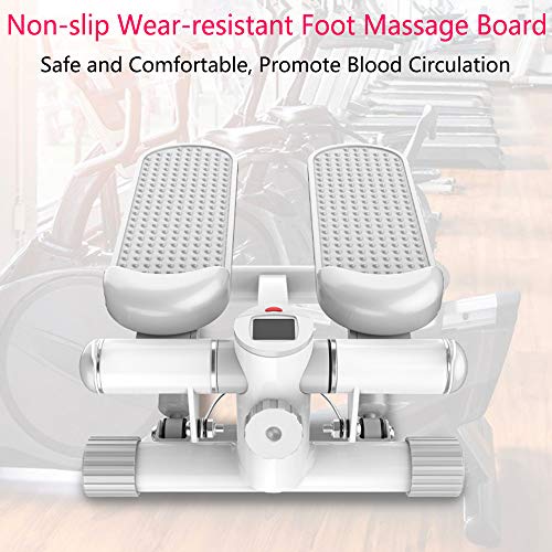 WANG-L Step Oscilación Stepper Máquina Ejercicio Inicio Silencio Tonificación Entrenamiento Pérdida De Peso Correr Equipos De Gimnasia Tonificar Sus Nalgas Piernas Muslos Cintura Blanca