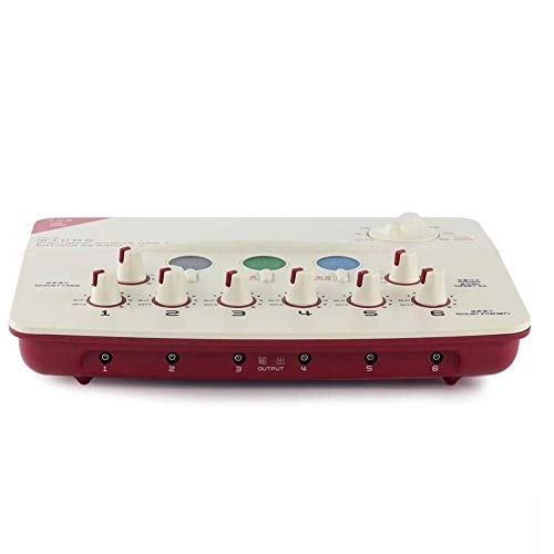 WANGIRL Masajeador TENS EMS 6 Canales Estimulador Muscular Equipo de Terapia de Acupuntura Masajeador Corporal Meridiano Máquina de Fisioterapia Electroestimulador Muscular de Relajación Acupuntura