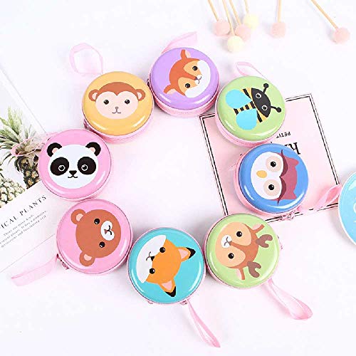 wangtao Monedero De Hojalata Animal Monedero Bolsa De Auriculares Caja De Almacenamiento Infantil Cabello Mixto Rosa Animal