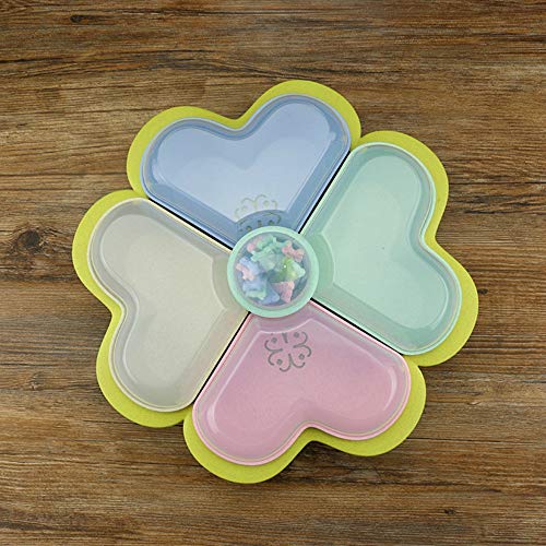 WANZSC Placa de Fruta de Rejilla Creativa de Paja de Trigo con Tapa Caja de Regalo de Boda Caja de Regalo de merienda Puede drenar Juego de Regalo de Placa de Fruta ZP12241446LL