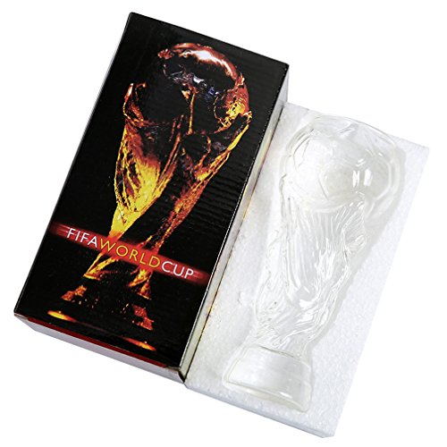 WAOBE Taza De Cerveza 2X Taza De Cristal Vasos De Vino Personalizados Cerveza Steins Copa Del Mundo Copa De Titanio En Forma Mejor, Regalo Para Tu Aficionado Al Fútbol Tu Novio, Esposo,6Cups