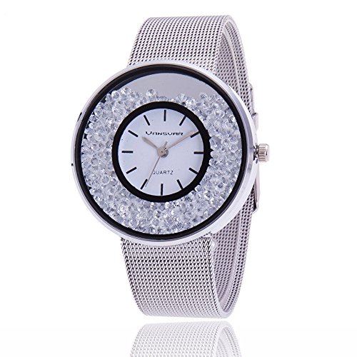 Way2bb – Reloj, estilo Swarovski, plata rodiada, regalo, 2018