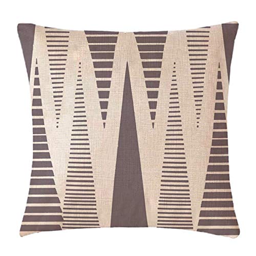 WAZA Set de 4PCS Funda de Cojín Suave Funda de Almohada Cuadrado Throw Pillow Case Decoración para Sofá Cama Hogar Estilo Simple Clásico 45x45cm (Geometría Amarilla)