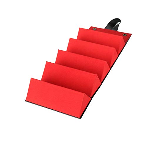 WE-WHLL, 5 Ranuras, Soporte de Cuero Plegable para Gafas, Gafas de Sol, Gafas, Estuche Organizador de Viaje, contenedor Colgante múltiple